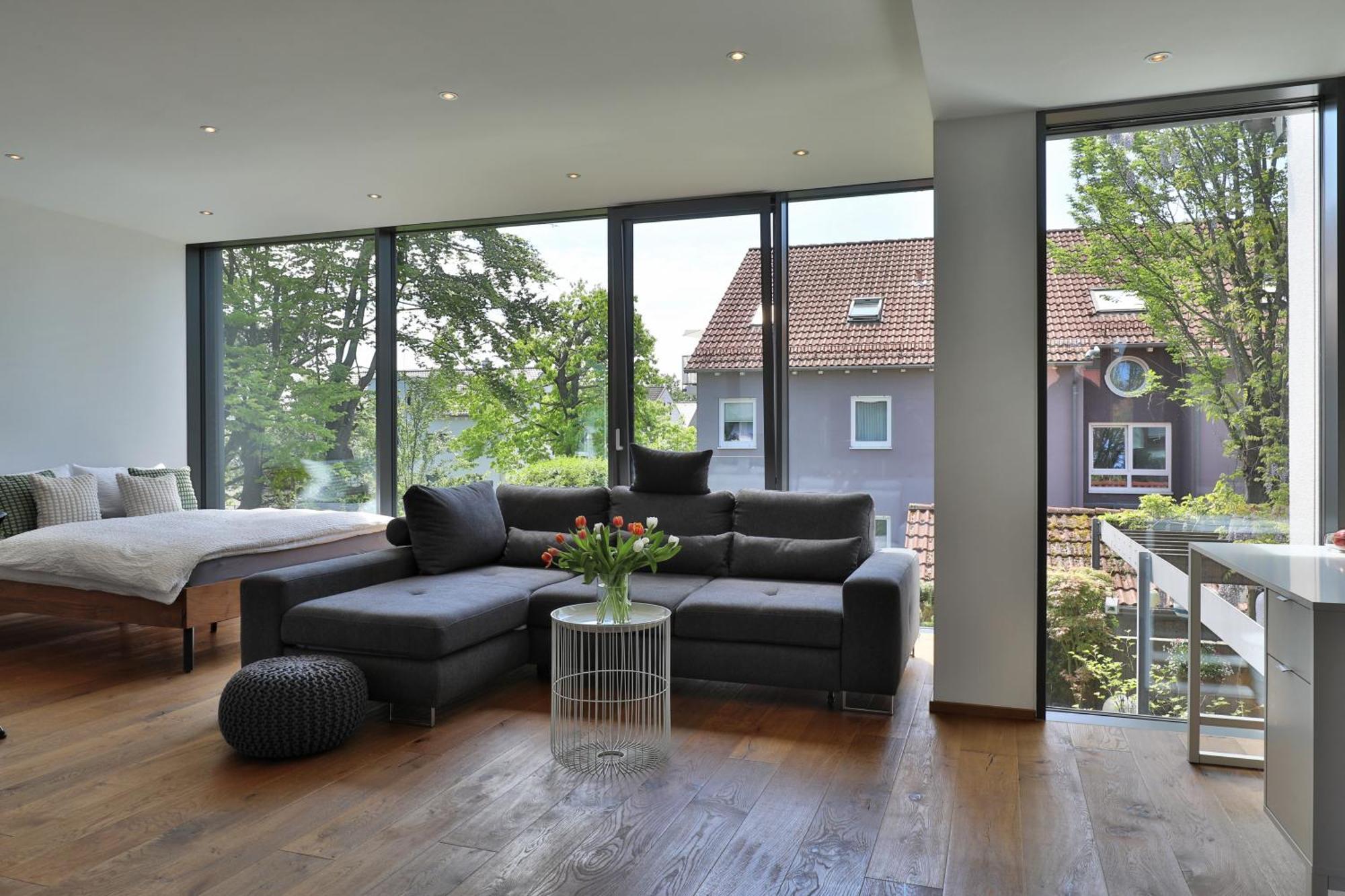 Moderne Studio-Wohnung Gersthofen Eksteriør billede
