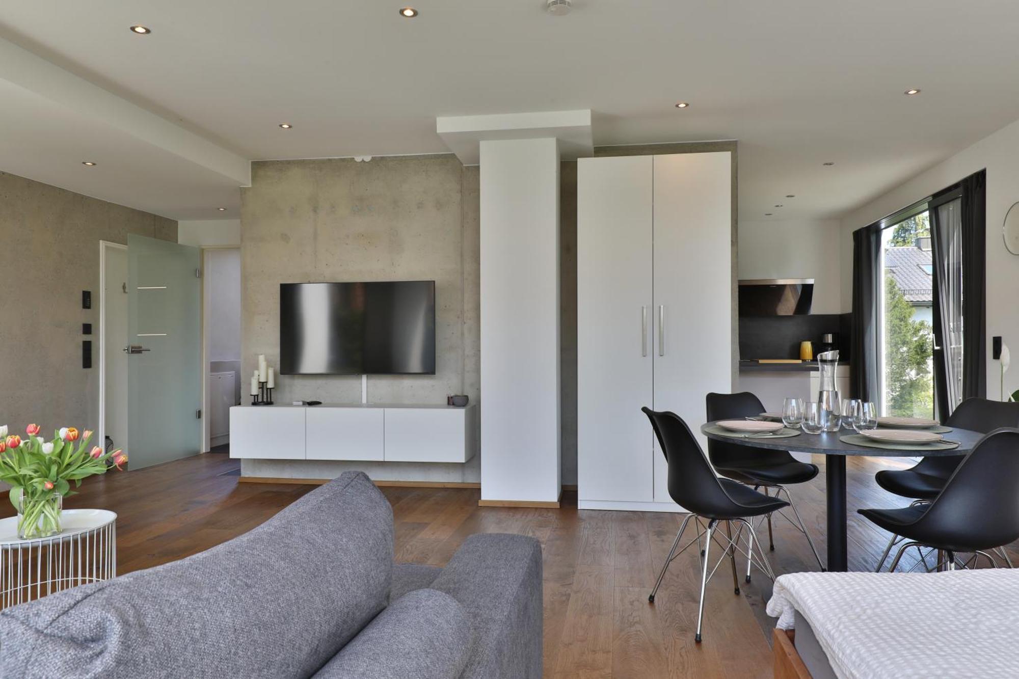 Moderne Studio-Wohnung Gersthofen Eksteriør billede