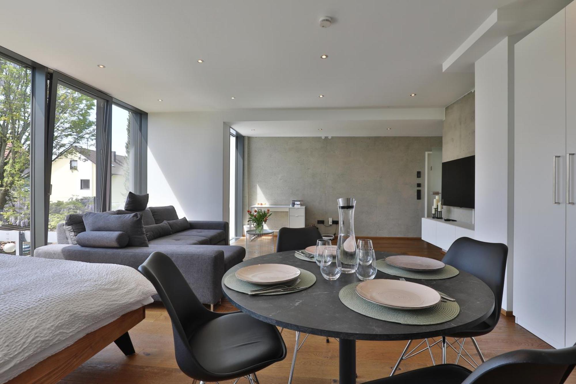 Moderne Studio-Wohnung Gersthofen Eksteriør billede